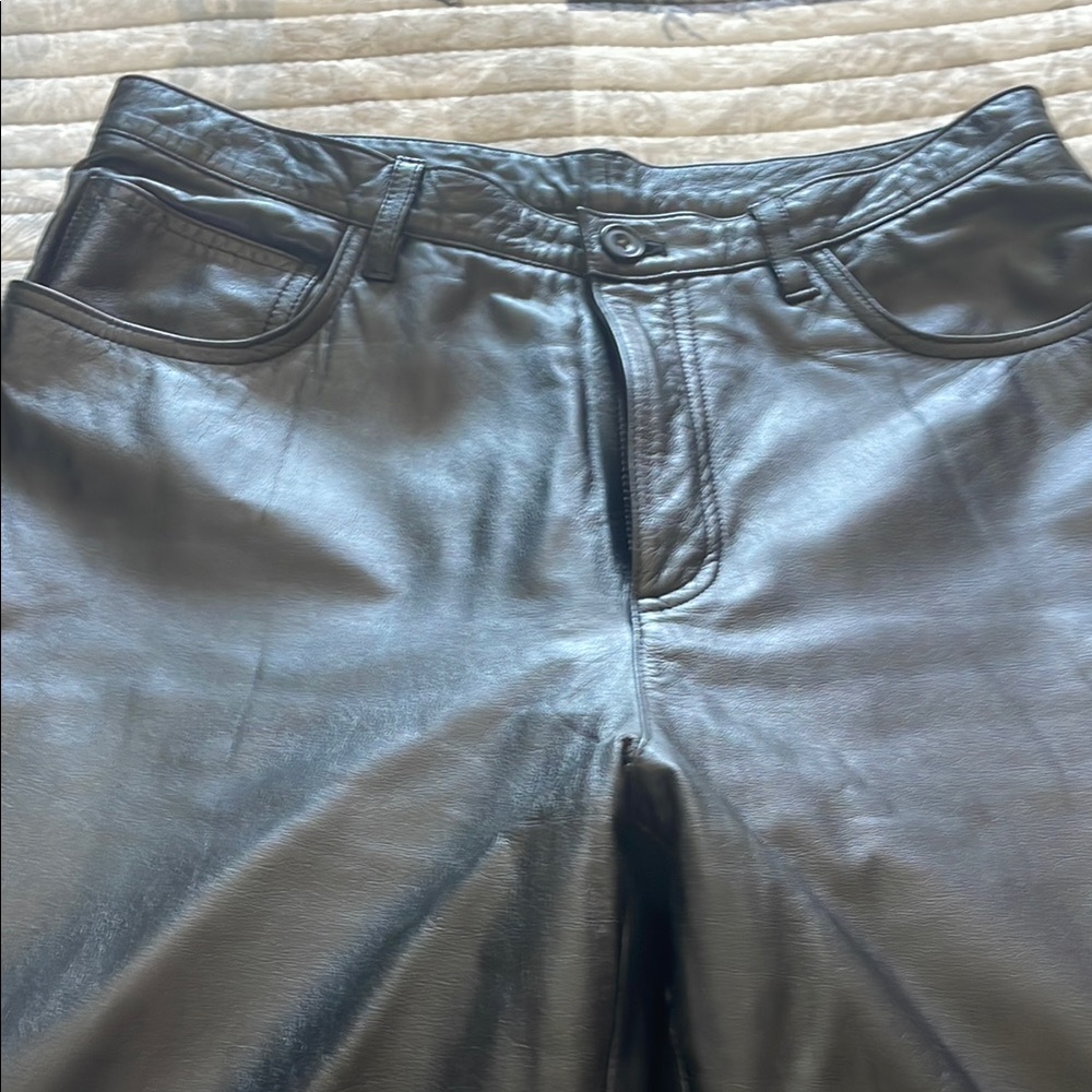 Black Leather Pants
